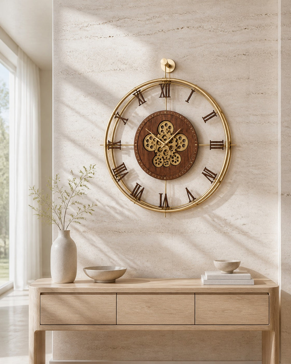 Metal wall clocks